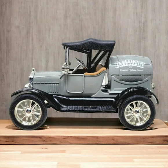 Vintage ERTL Agway 1918 Ford Runabout Barrel Bank in Original Box - Picture 1 of 14
